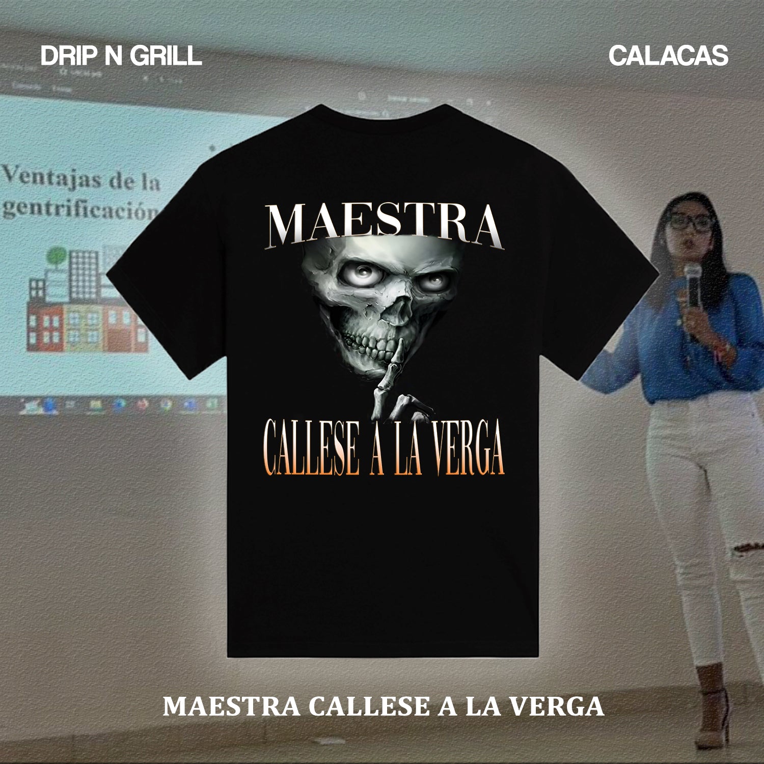 MAESTRA CALLESE A LA VERGA